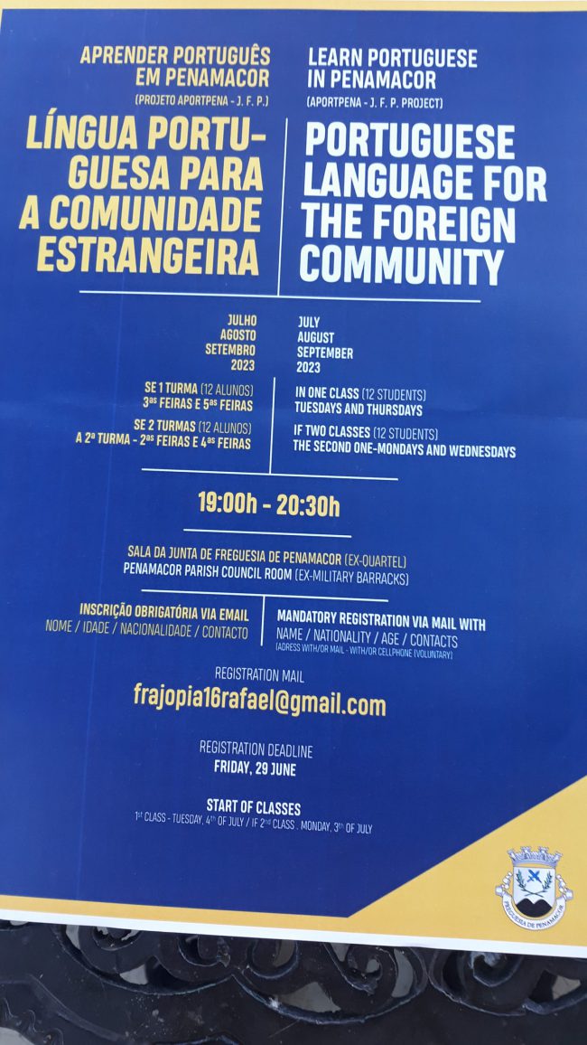 Cartaz Aprender Português